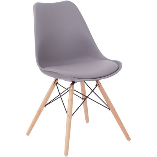 AveSix Allen Collection Home Home Office Plastic Chair Gray ALNWG-2 ...