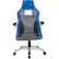 Front. OSP Home Furnishings - Race Gaming Chair - Charcoal Gray/Blue.