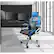 Alt View 16. OSP Home Furnishings - Race Gaming Chair - Charcoal Gray/Blue.