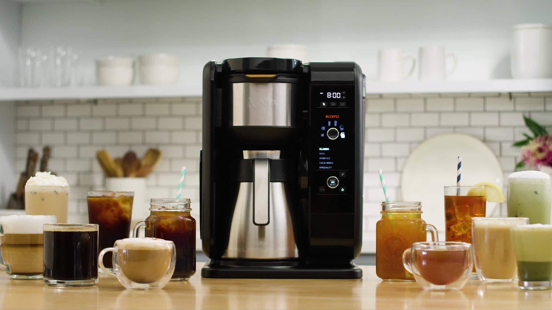 Ninja Hot & Cold 10Cup Coffee Maker Black/Stainless Steel CP307 Best Buy