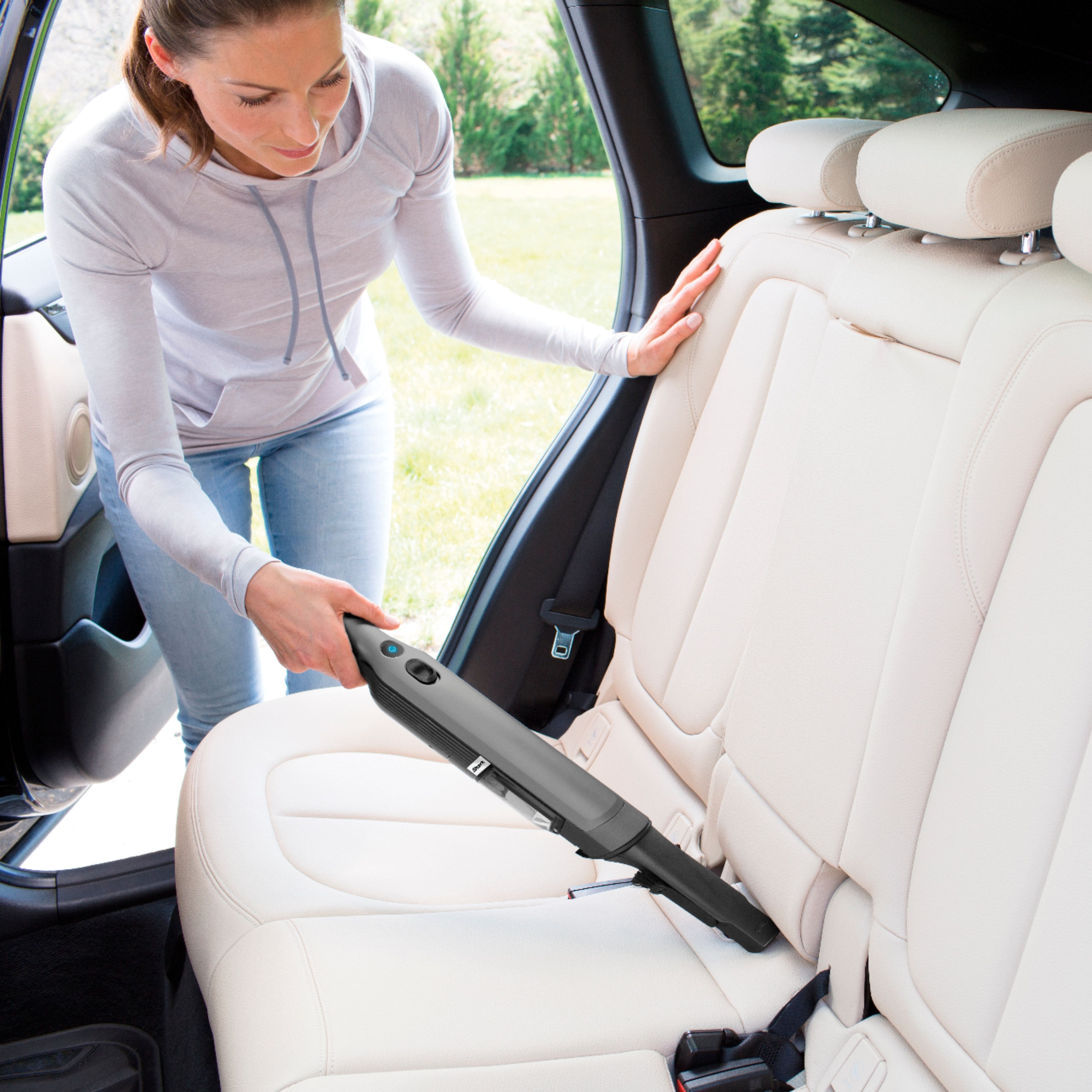 Alt View 12. Shark - WV201 WANDVAC Cordless Hand Vac, Lightweight at 1.4 lbs. with Charging Dock, One-Touch Empty for Car & Home - Slate.