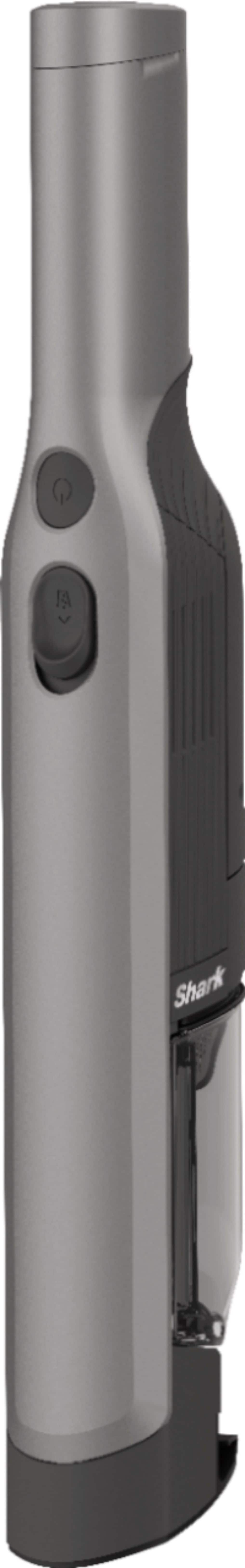 Left. Shark - WV201 WANDVAC Cordless Hand Vac, Lightweight at 1.4 lbs. with Charging Dock, One-Touch Empty for Car & Home - Slate.