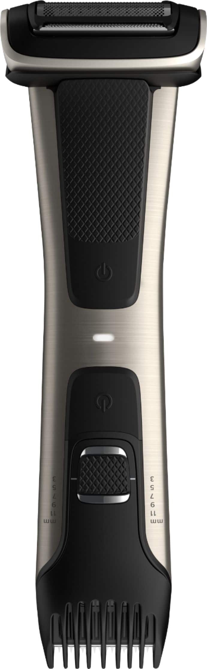 Angle. Philips Norelco - Series 7000 Bodygroom - Silver.