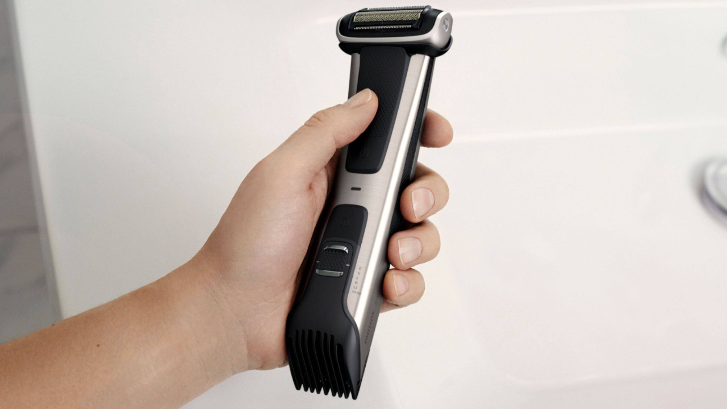 Alt View 17. Philips Norelco - Series 7000 Bodygroom - Silver.