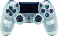 Front. Sony - DualShock 4 Wireless Controller for Sony PlayStation 4 - Crystal.
