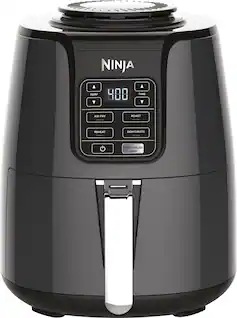 Front. Ninja - Air Fryer - Black/Gray.