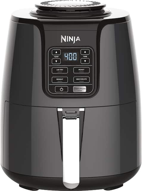 Front Zoom. Ninja - 4 qt. Digital Air Fryer - Black.