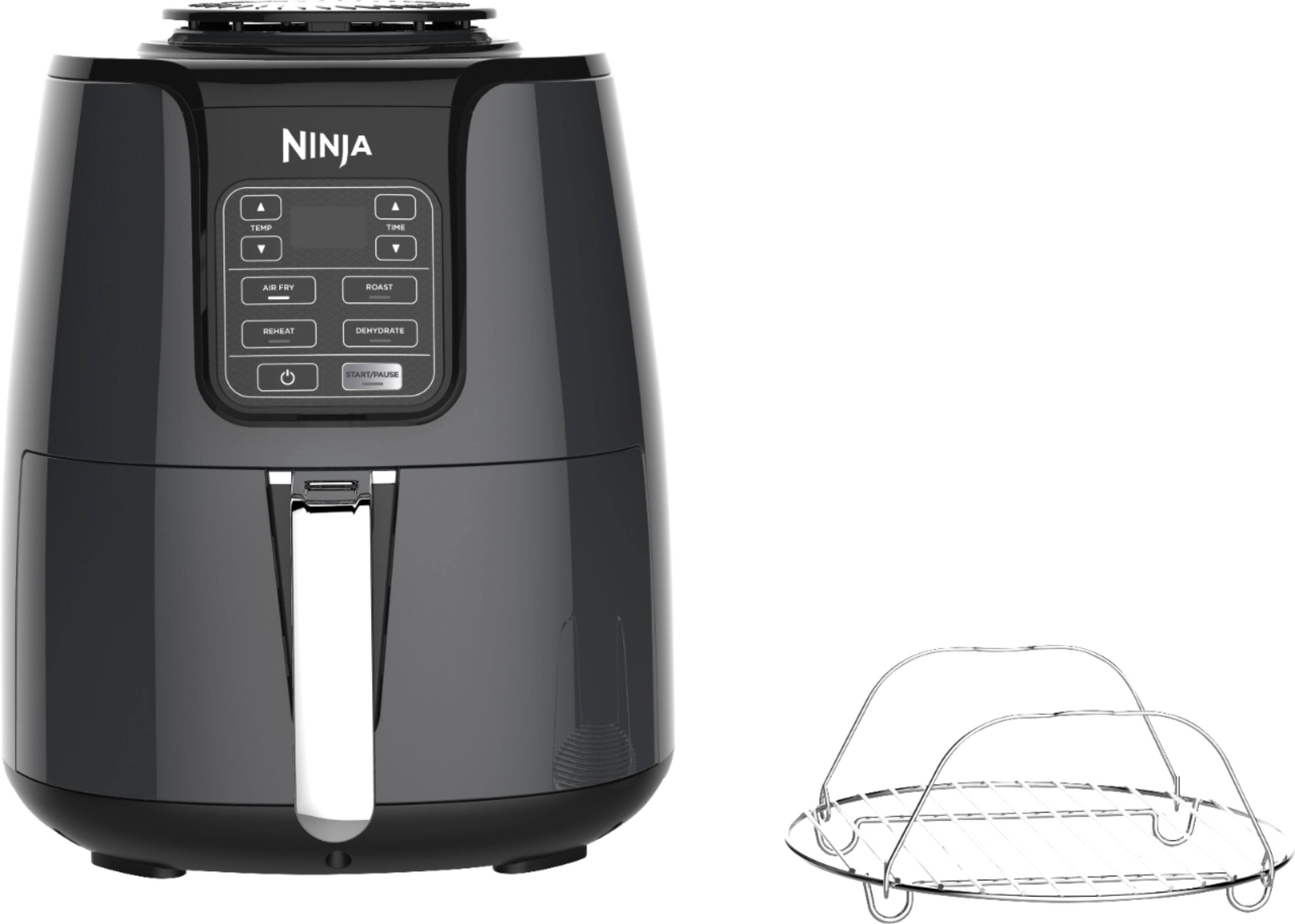 Alt View 11. Ninja - Air Fryer - Black/Gray.