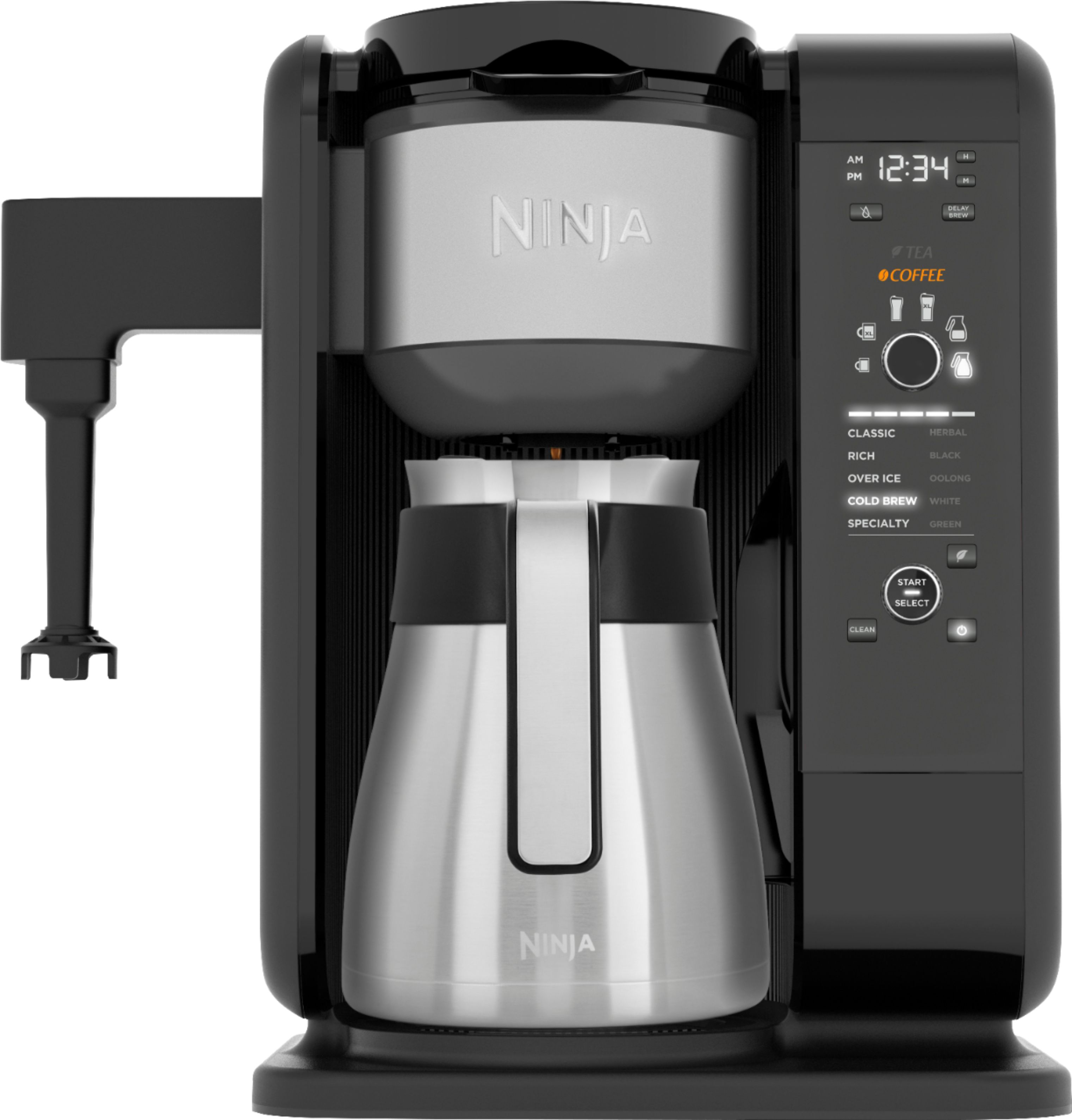 Ninja 5-Cup Black/Stainless Steel Programmable Coffee Maker in the Coffee  Makers department at