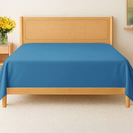 CGK Linens - Premium Flat Sheet Ultra Soft & Breathable - Cozy & Wrinkle Resistant Top Sheet - King - Denim Blue