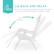 LIE BACK AND RELAX
Built with freely adjustable back and footrests so you can find and enjoy the perfect angle
160° Degrees