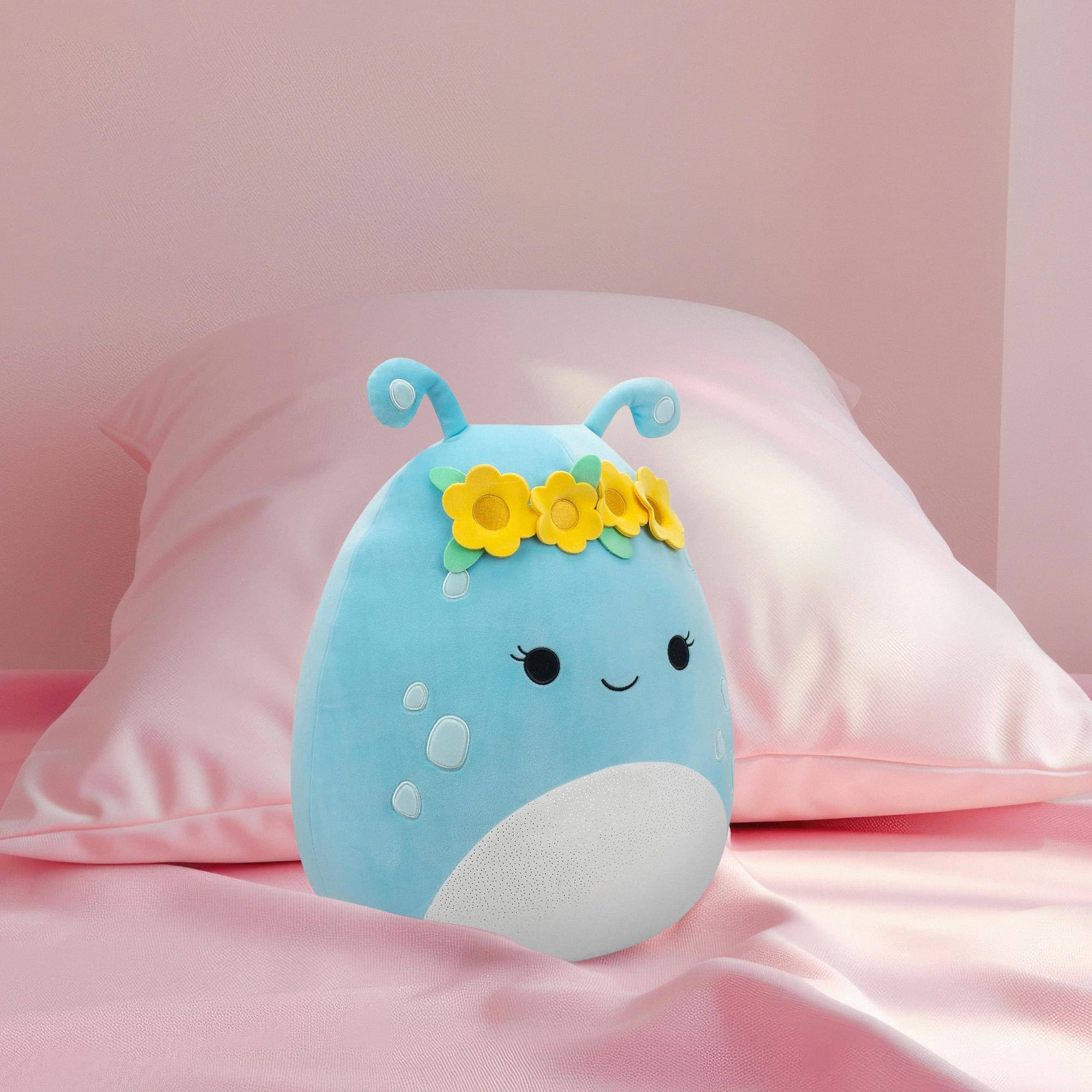 Alt View 5. Kellytoy - Squishmallow 12 Inch Plush | Natnat the Pastel Blue Alien - Blue.