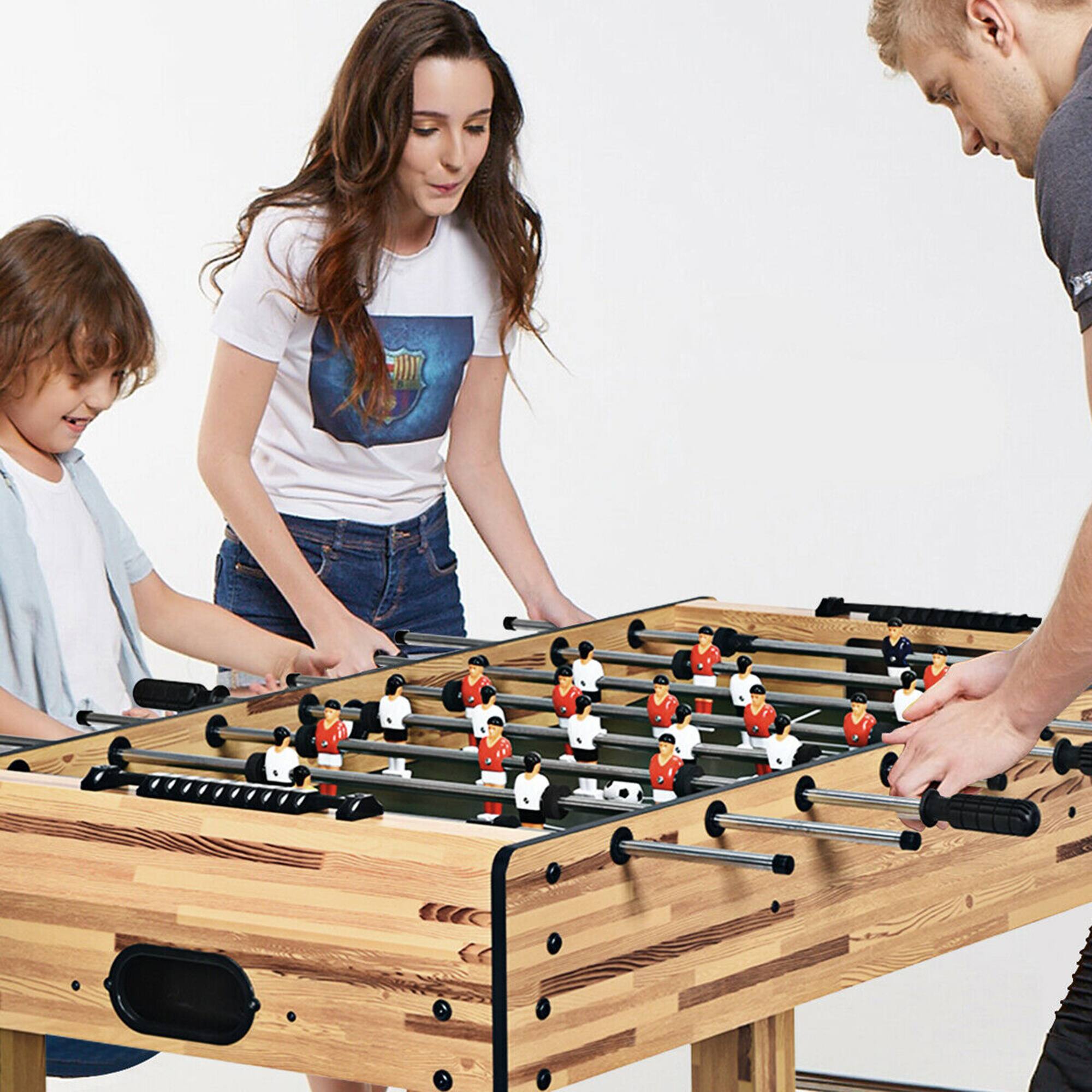 Alt View 12. Costway - 48'' Foosball Table Home Soccer Game Table Christmas Families Party Recreation - Natural.
