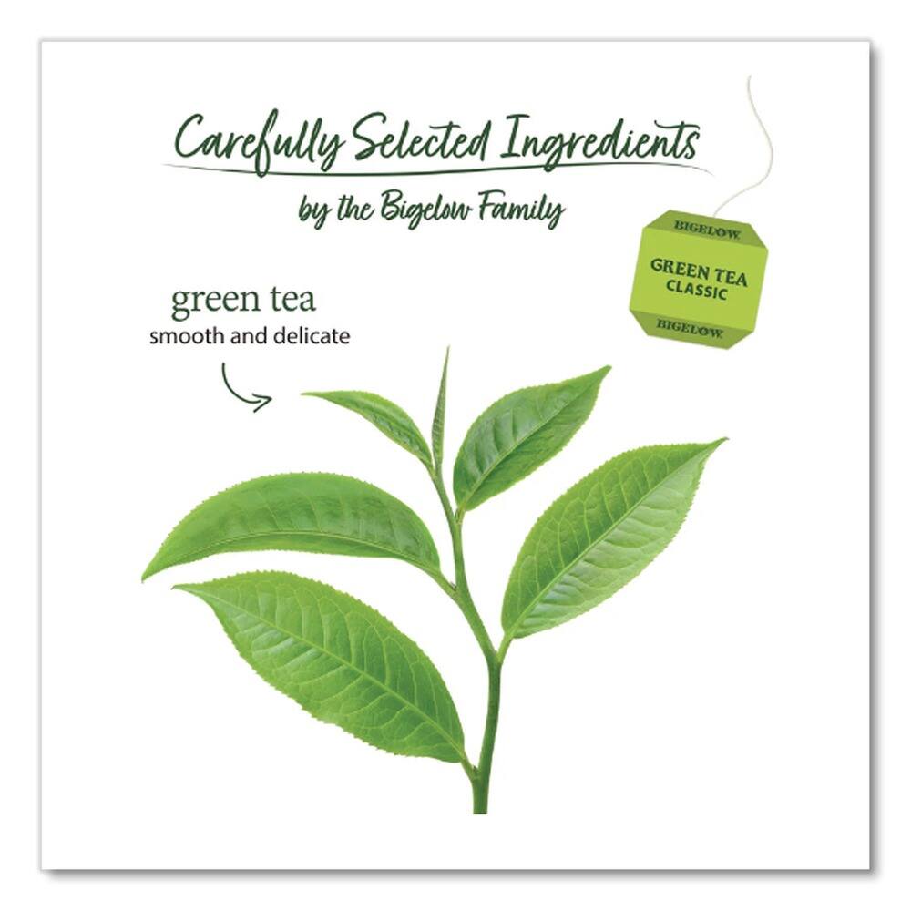 Carefully Selected Ingredients by the Bigelow Family

green tea
smooth and delicate

BIGELOW
GREEN TEA CLASSIC