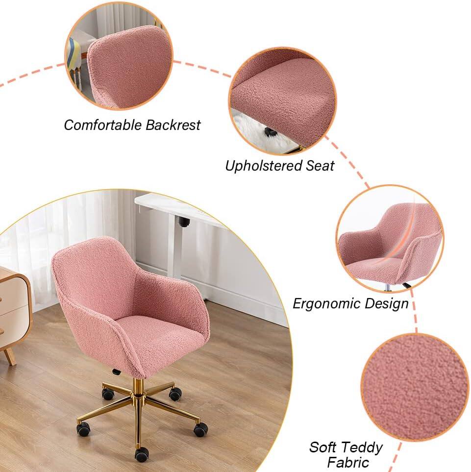 Comfortable Backrest  
Upholstered Seat  
Ergonomic Design  
Soft Teddy Fabric