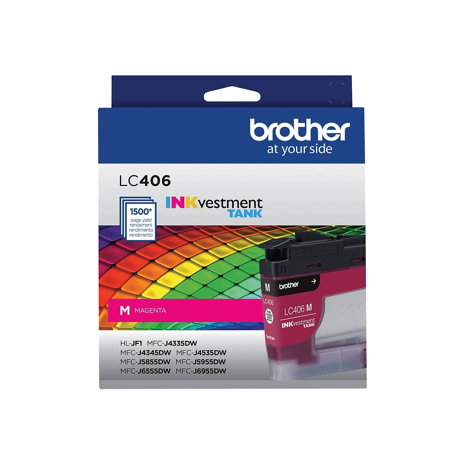 Brother - LC406 Standard Yield Ink Cartridge (LC406MS) - Magenta