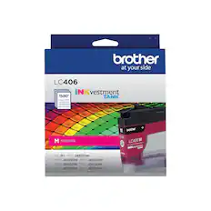 brother at your side
LC406
INKvestment TANK
1500* page yield
rendimiento
rendimento
rendimiento
M MAGENTA
HL-JF1 MFC-J4335DW MFC-J4345DW MFC-J4535DW MFC-J5855DW MFC-J5955DW MFC-J6555DW MFC-J6955DW
LC406 M INKvestment TANK