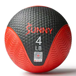 Sunny Health & Fitness - Medicine Ball 4LBS - Grey black