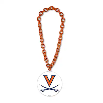 Front. WinCraft - Virginia Cavaliers Big Chain Necklace - Multicolor.