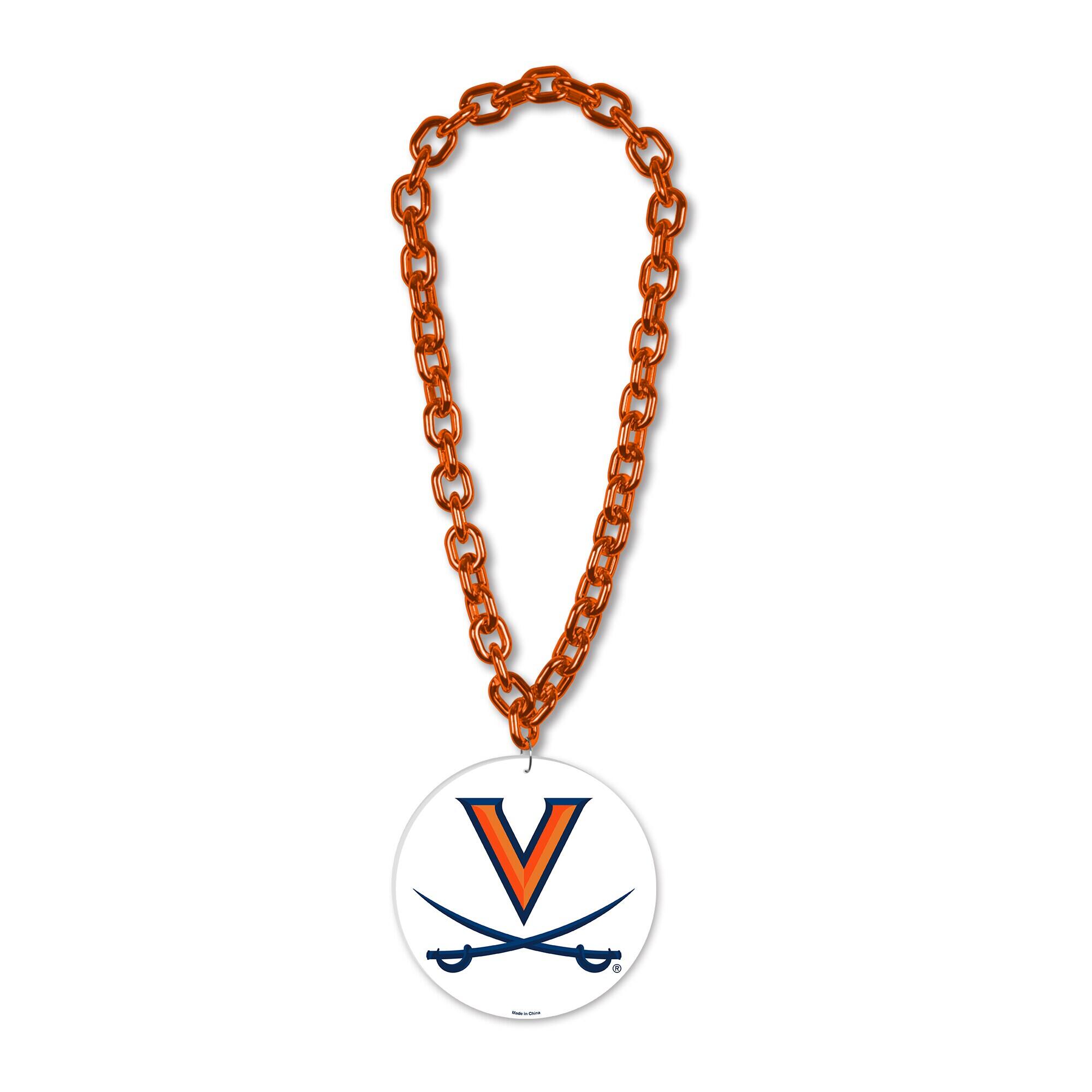 Front. WinCraft - Virginia Cavaliers Big Chain Necklace - Multicolor.
