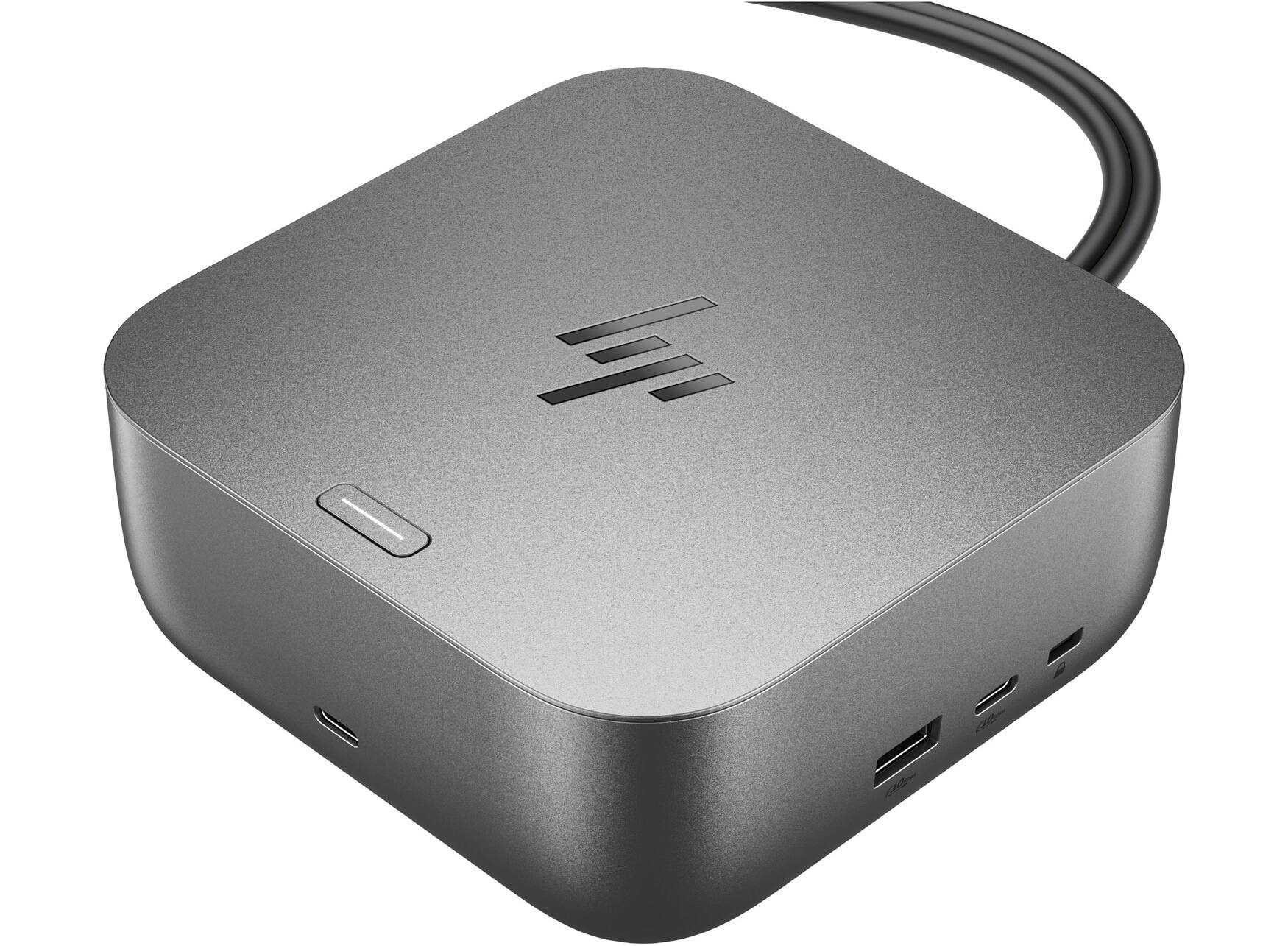 Angle. HP - HP Thunderbolt 4 Ultra 280W G6 Dock - for Notebook, Desktop PC - Charging Capability - 330 W - Thunderbolt 4 - 4.