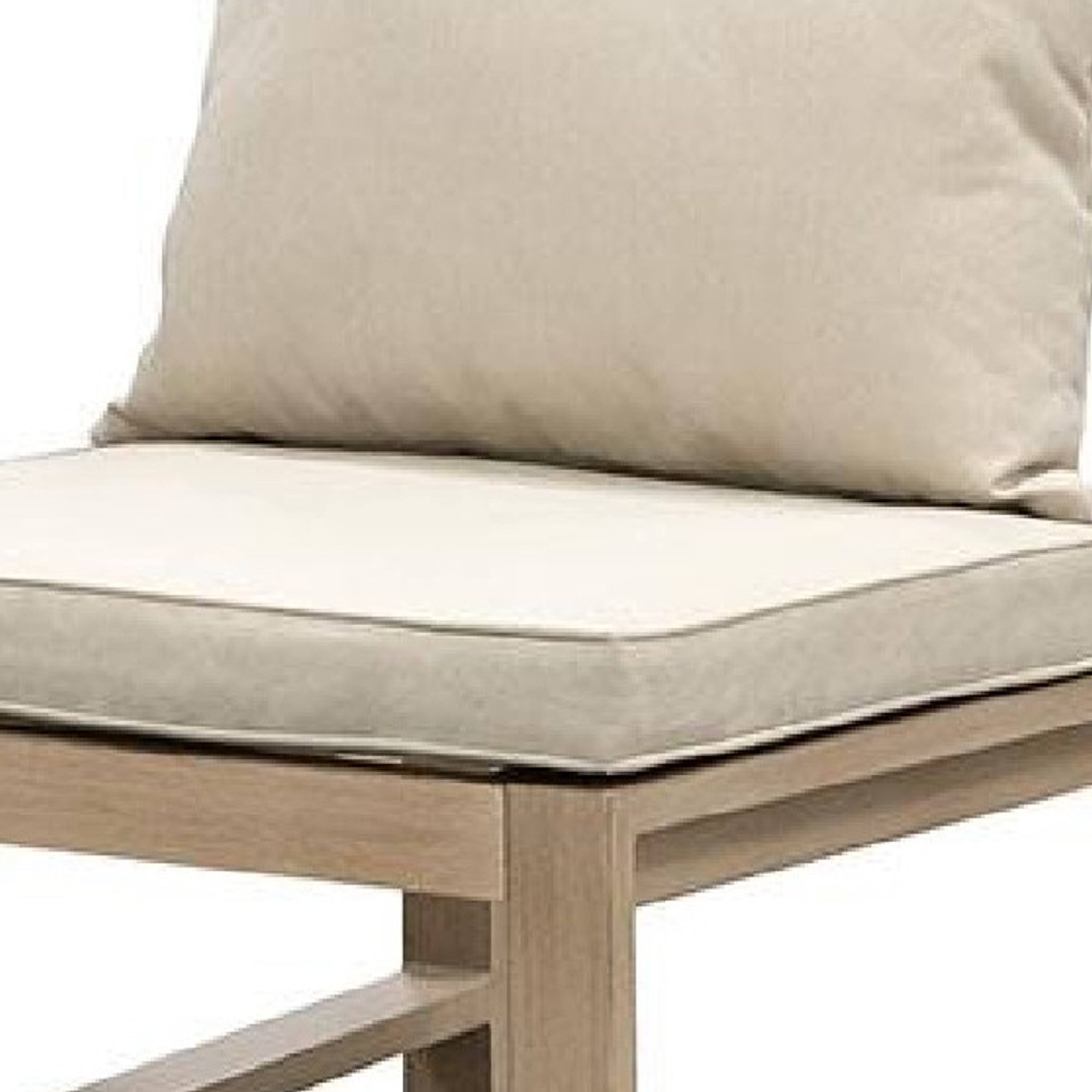 Alt View 1. Manhattan Lane - Beli Outdoor Side Chair Set of 2, Washable Beige Covers - Natural Brown, Beige.