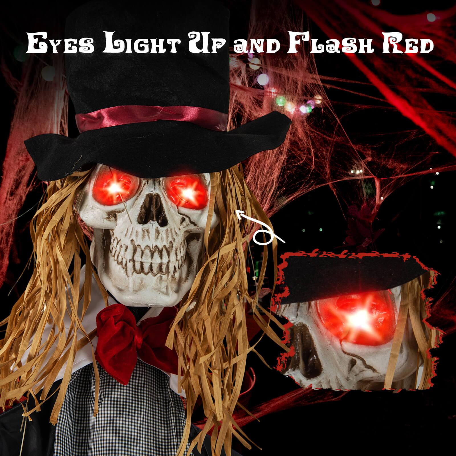 Eyes Light Up and Flash Red