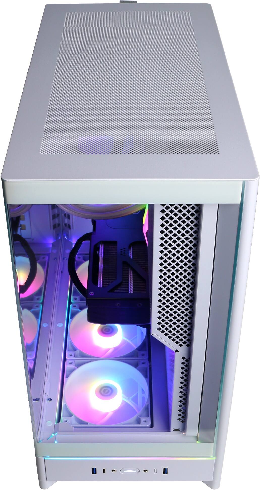 Alt View 11. CyberPowerPC - Gaming Desktop - Intel Core i7-14700KF - NVIDIA GeForce RTX 5070 Ti 16GB - 32GB DDR5 - 2TB PCIe 4.0 SSD - White.