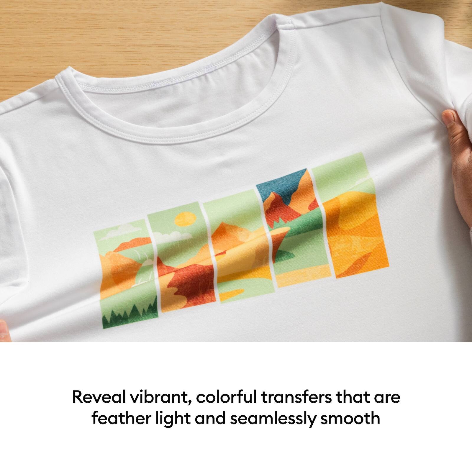 Reveal vibrant, colorful transfers that are feather light and seamlessly smooth