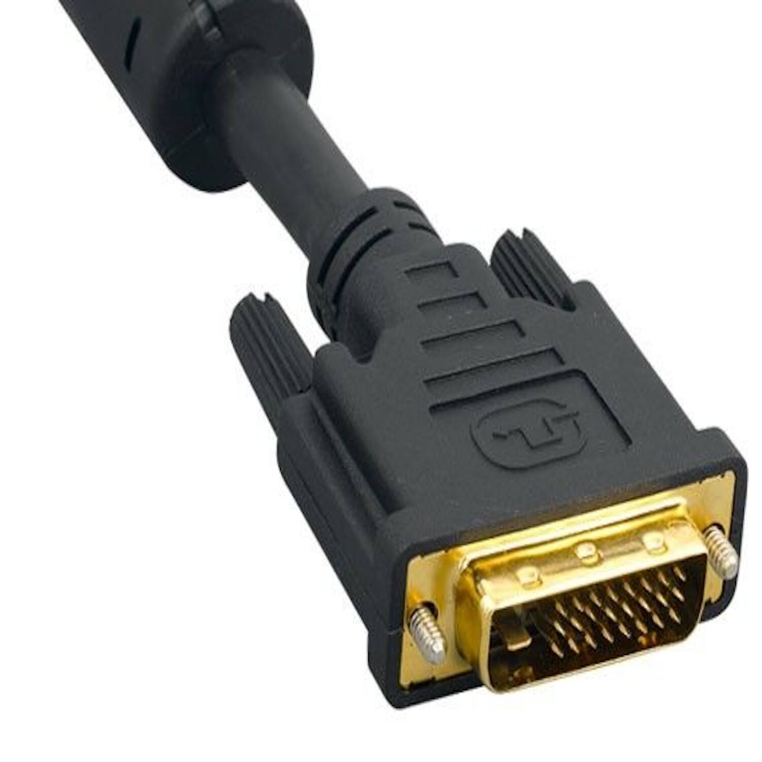 Angle. Sanoxy - 3m DVI-D Male to Female Dual Link Digital Video Extension Cable with Removable Hex Nut - Black.