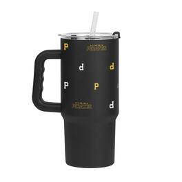 Logo Brands - Pittsburgh Pirates 24oz. Step and Repeat Powder Coat Tumbler - Black