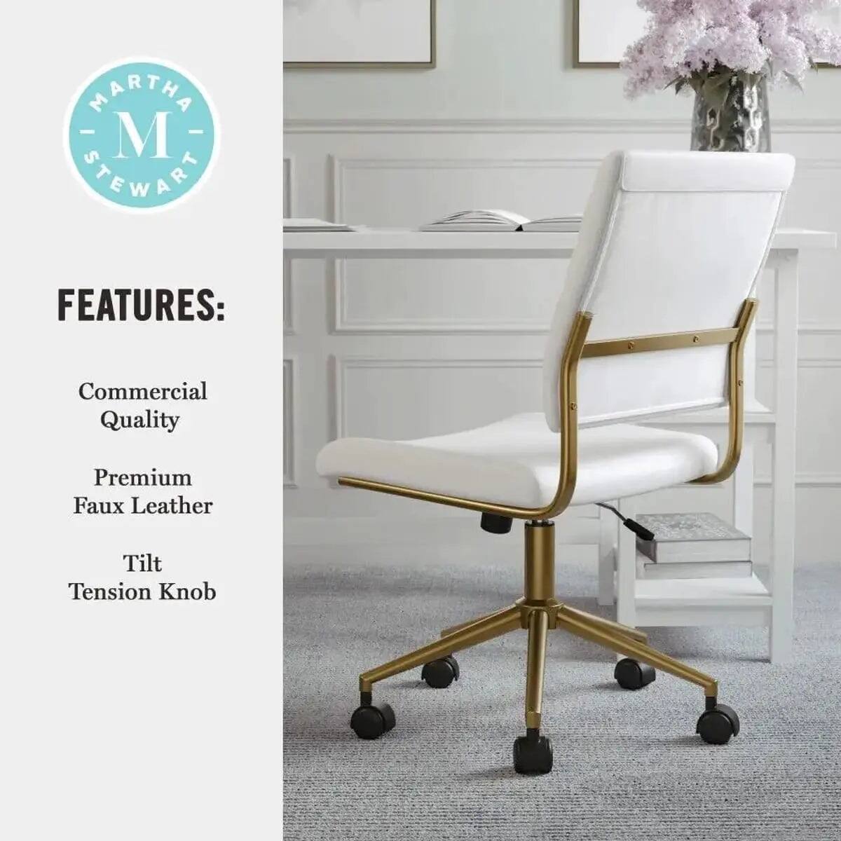 MARTHA M STEWART

FEATURES:
- Commercial Quality
- Premium Faux Leather
- Tilt Tension Knob