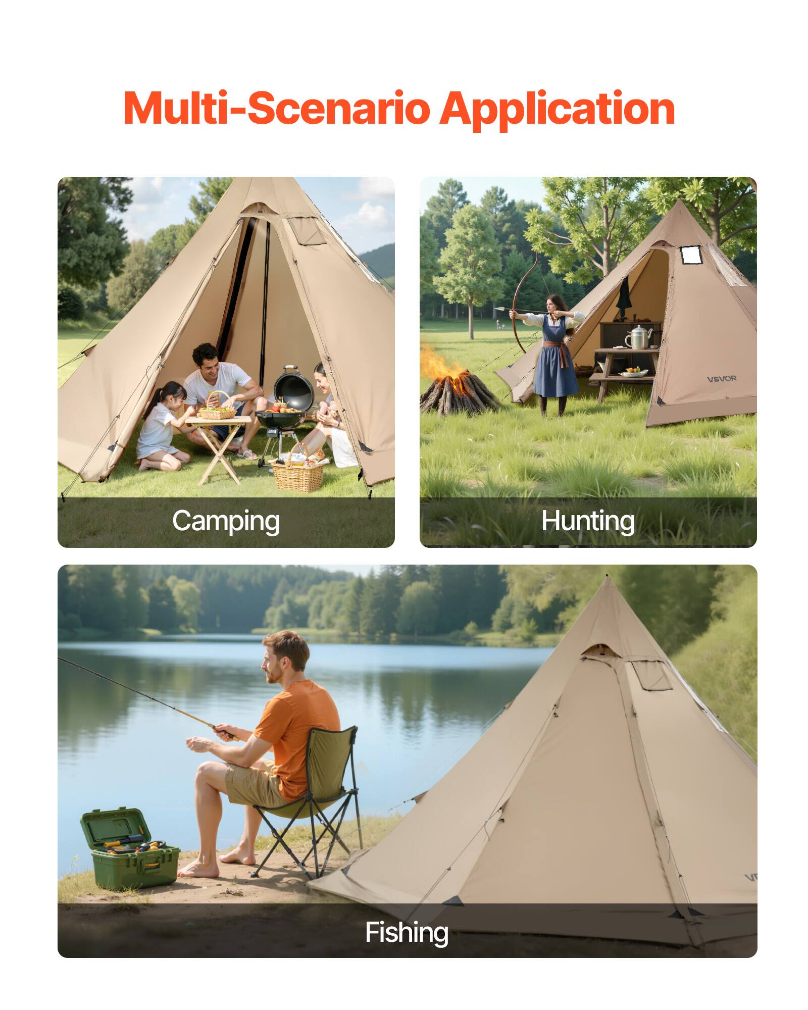 Multi-Scenario Application

Camping

Hunting

Fishing