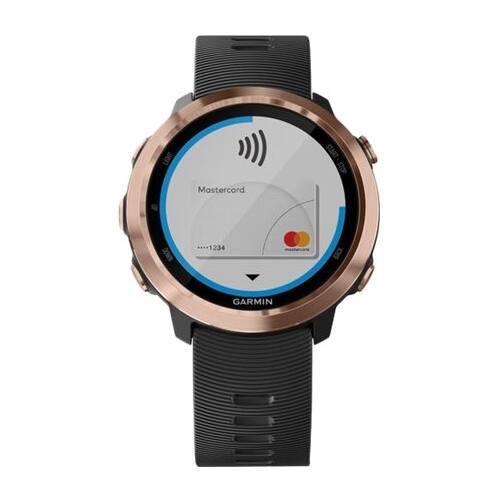 Front. Garmin - Forerunner 645 GPS Heart Rate Monitor Watch - Black.