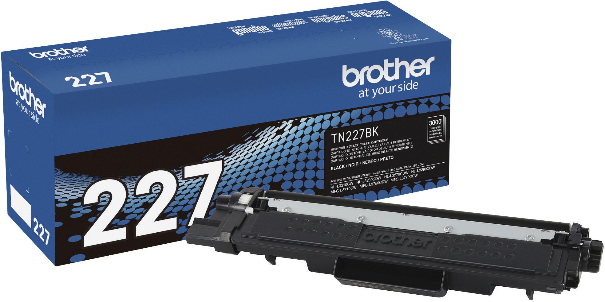 True Image 5-Pack Compatible Toner Cartridge for Brother TN-227BK TN-227  MFC-L3710CW MFC-L3770CDW MFC-L3750CDW HL-L3210CW HL-L3230CDW HL-L3290CDW  Printer(2*Black,Cyan,Magenta,Yellow) 