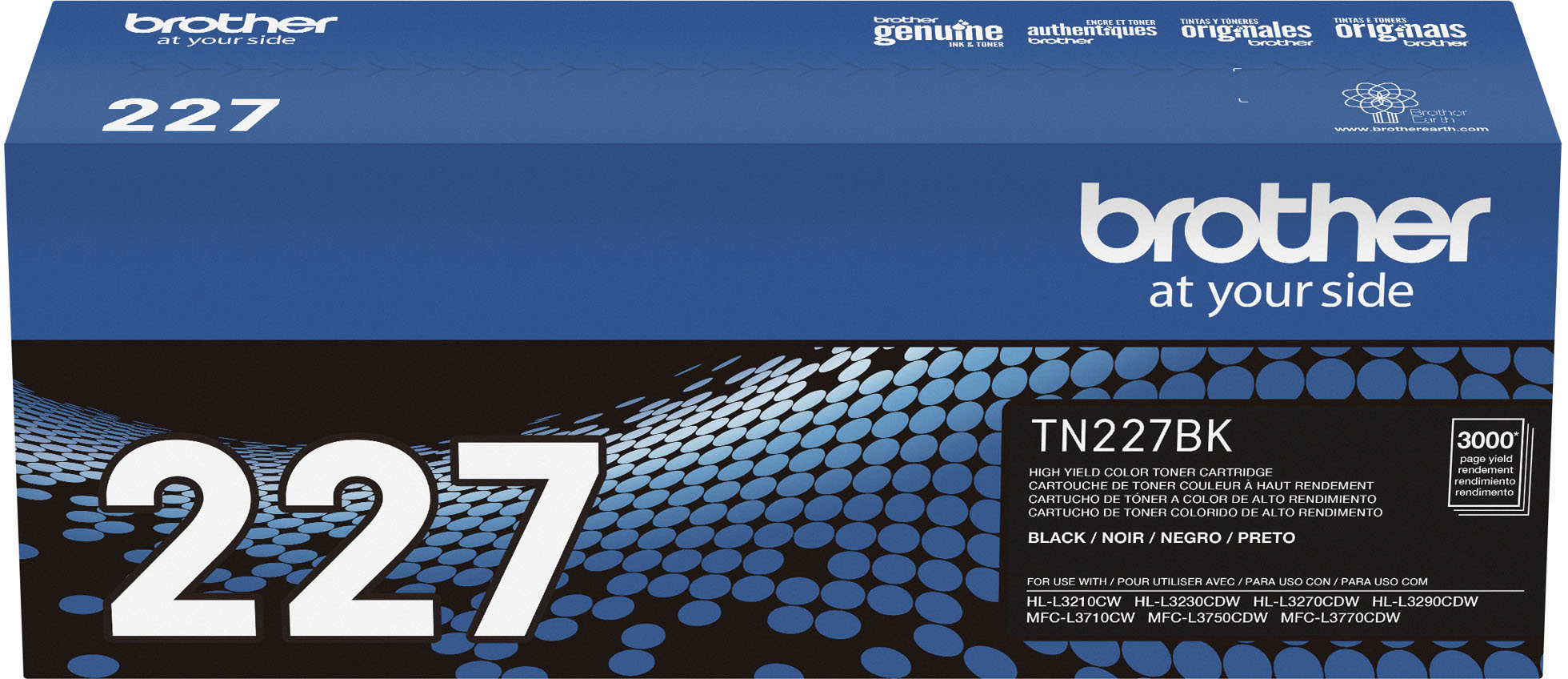 Brother TN227BK High-Yield Toner Cartridge Black TN227BK - Best Buy
