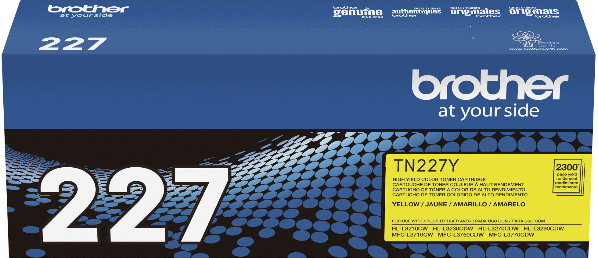 Compatible Brother TN-247Y High Yield Yellow Laser Toner Cartridge
