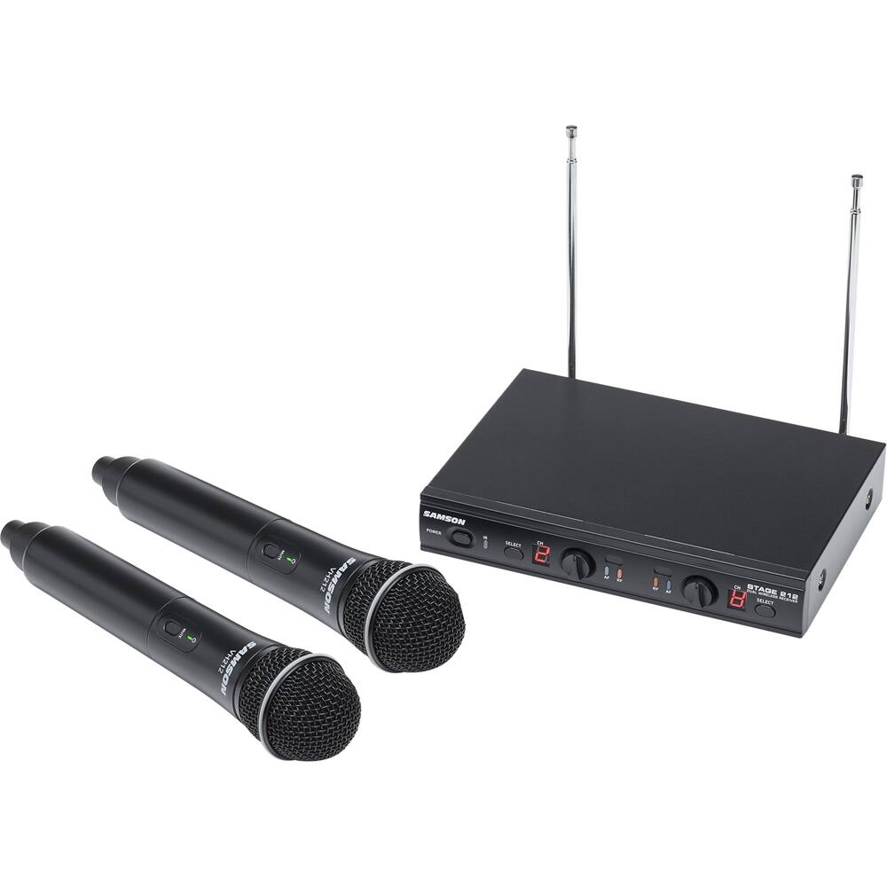 Alt View 11. Samson - Stage 12-Channel Wireless Dynamic Microphone System - Black.