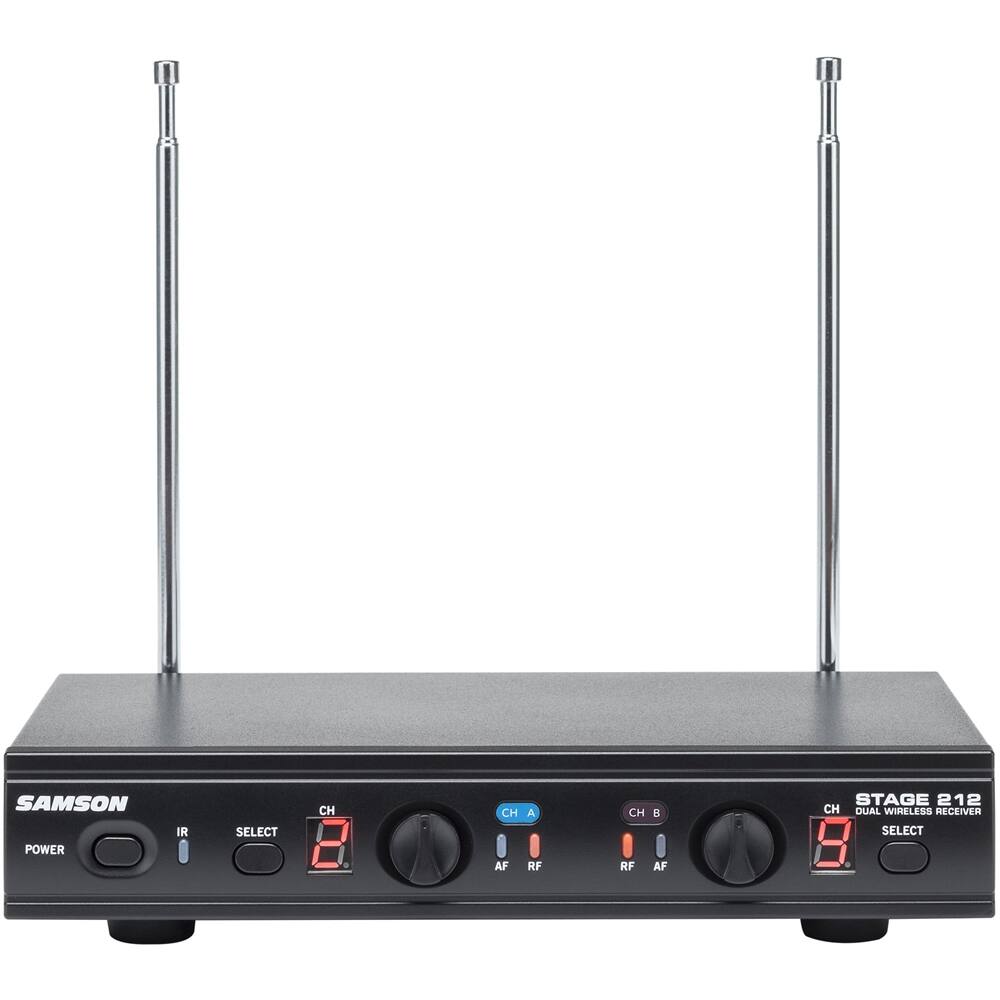 Alt View 13. Samson - Stage 12-Channel Wireless Dynamic Microphone System - Black.
