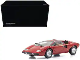 Lamborghini Countach LP 400 Red 1/18 Diecast Model Car by Kyosho