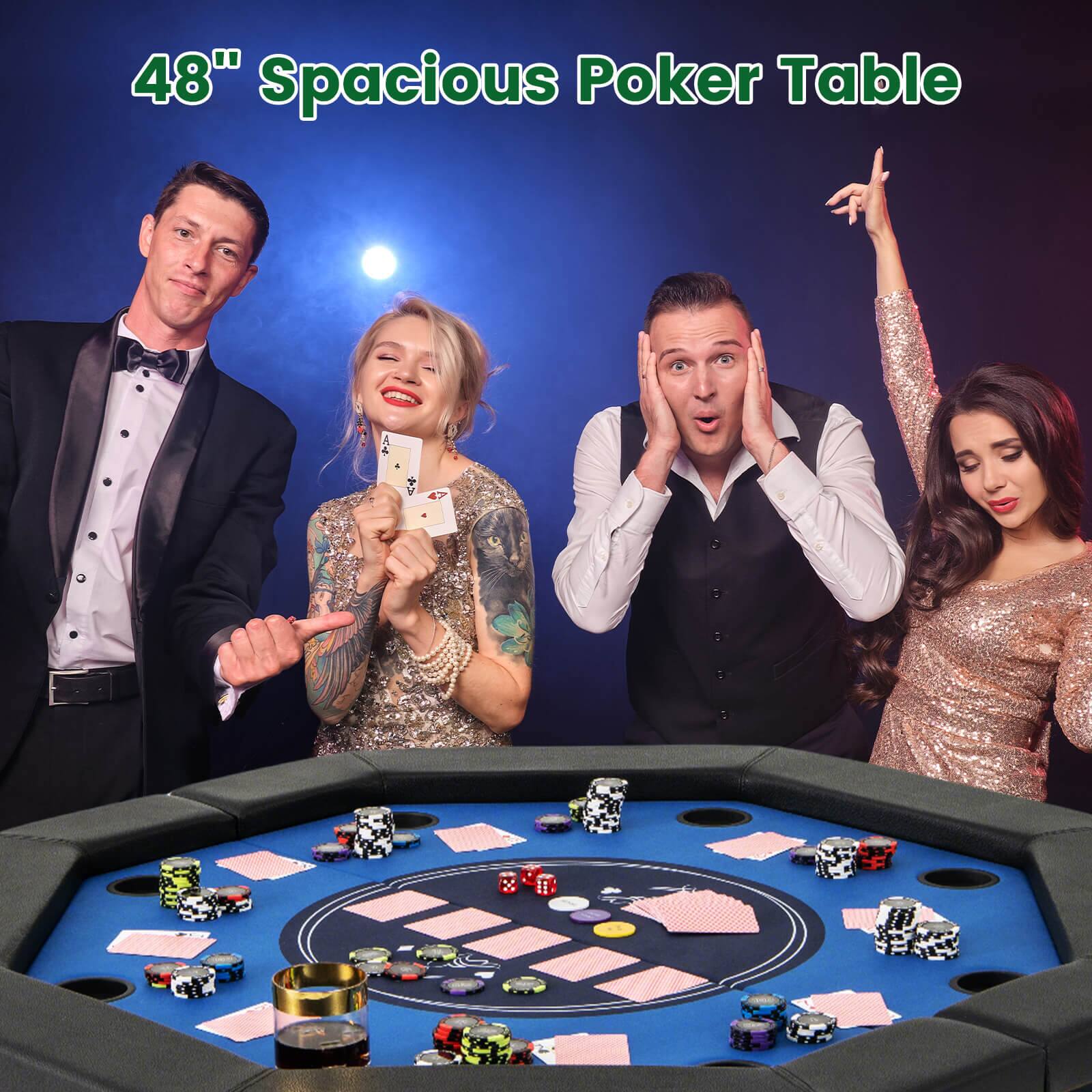 48" Spacious Poker Table