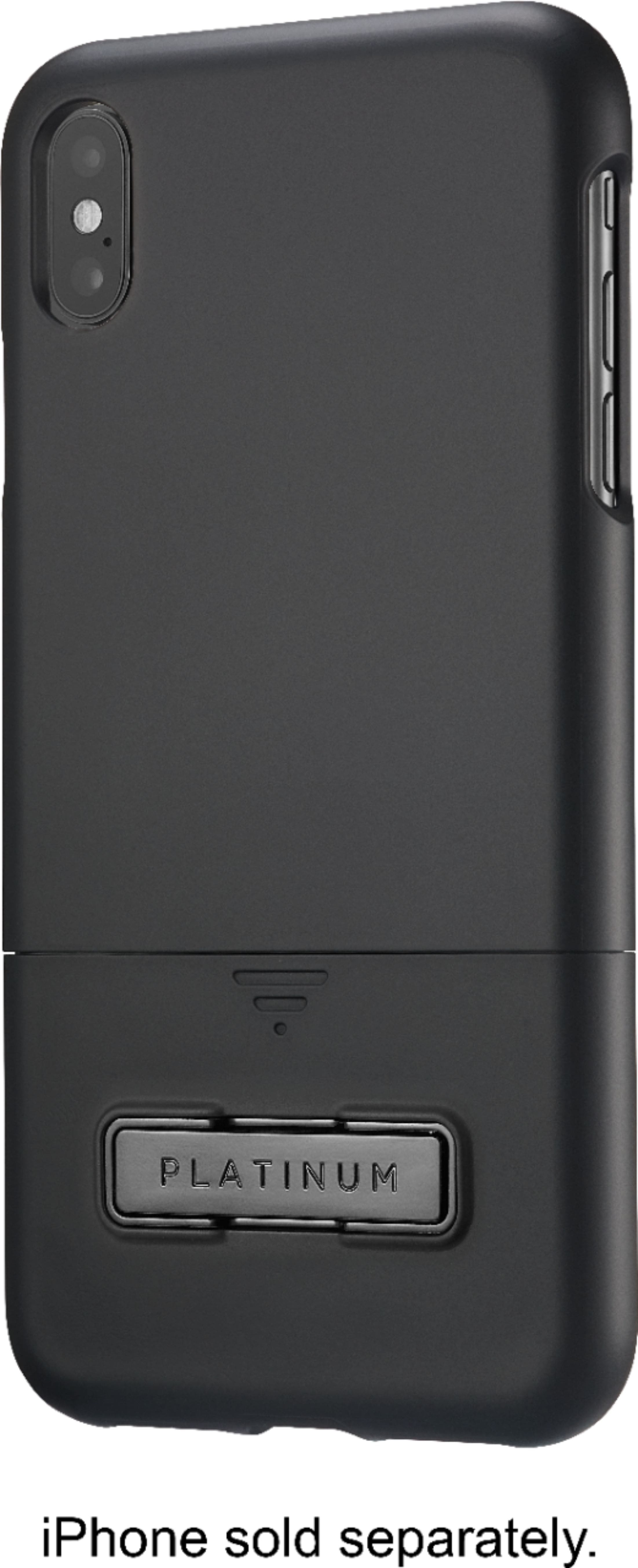 Front. Platinum™ - Holster/Kickstand Case for Apple® iPhone® XS Max - Black.