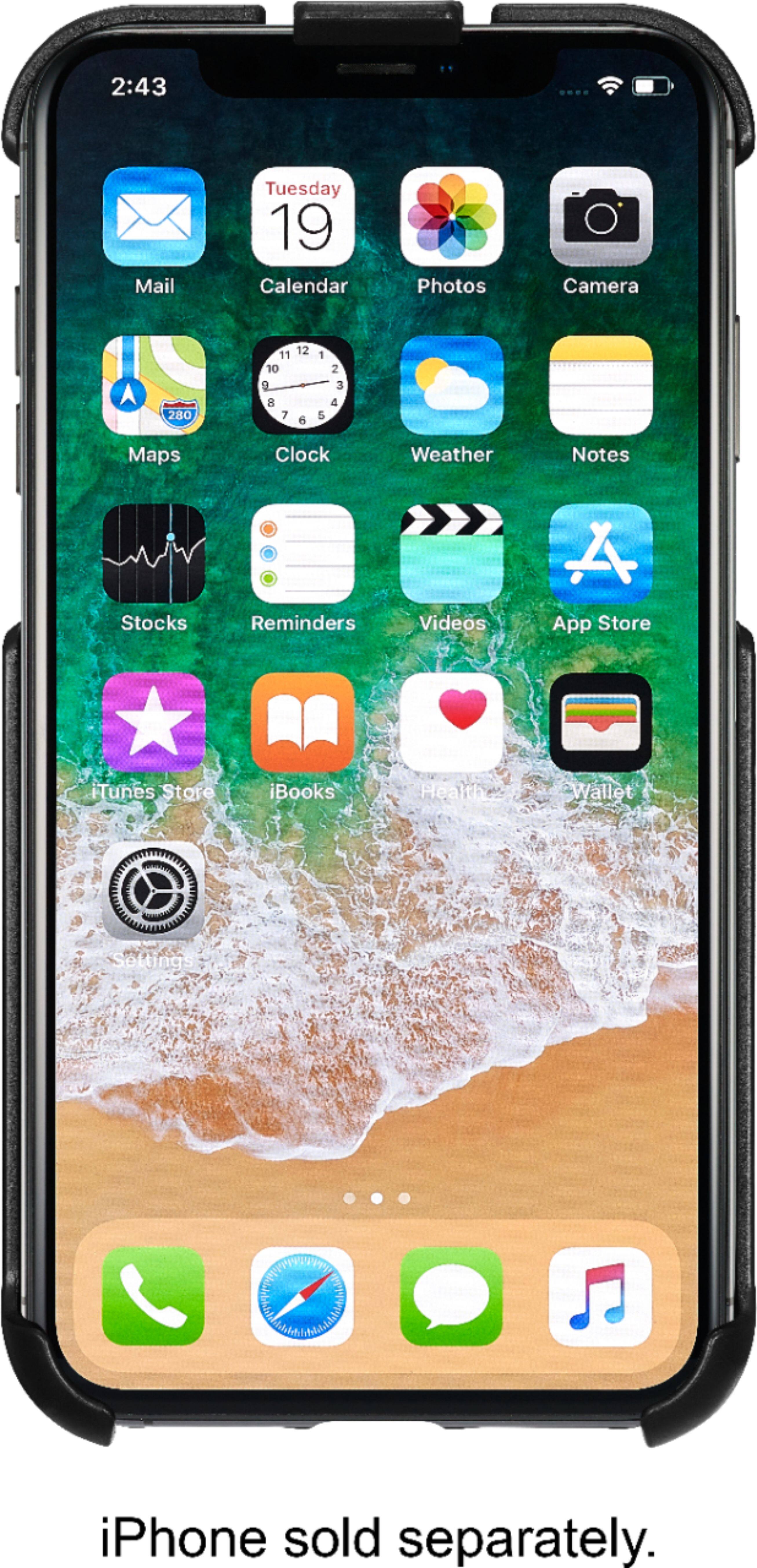 Alt View 2. Platinum™ - Holster/Kickstand Case for Apple® iPhone® XS Max - Black.