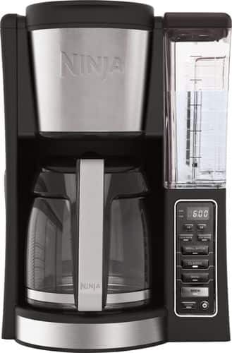 Ninja - 12-Cup Coffee Maker - Black/Stainless Steel-Front_Standard