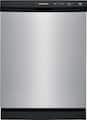 Frigidaire - 24" Front Control Built-In Dishwasher with 3-Cycles, 55 dBA - Stainless Steel