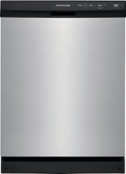 Frigidaire 24" Front Control Built-In Dishwasher, 60dba - Stainless Steel - Front_Zoom