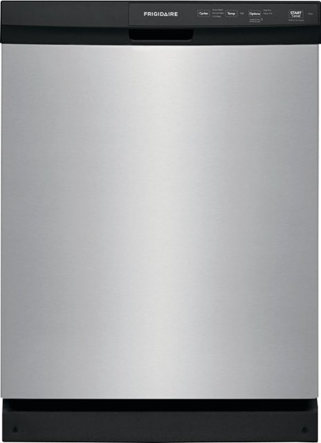 Front Zoom. Frigidaire 24" Front Control Built-In Dishwasher, 60dba - Stainless Steel.