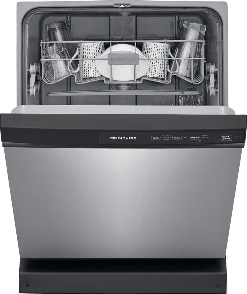 Alt View 1. Frigidaire - Frigidaire 24" Front Control Built-In Dishwasher, 60dba - Stainless Steel.