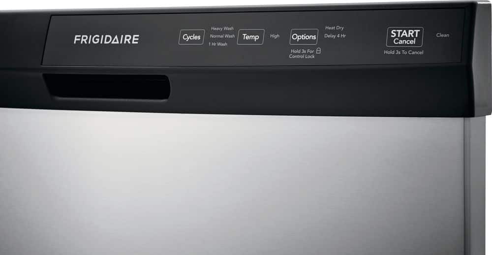 Alt View 2. Frigidaire - Frigidaire 24" Front Control Built-In Dishwasher, 60dba - Stainless Steel.