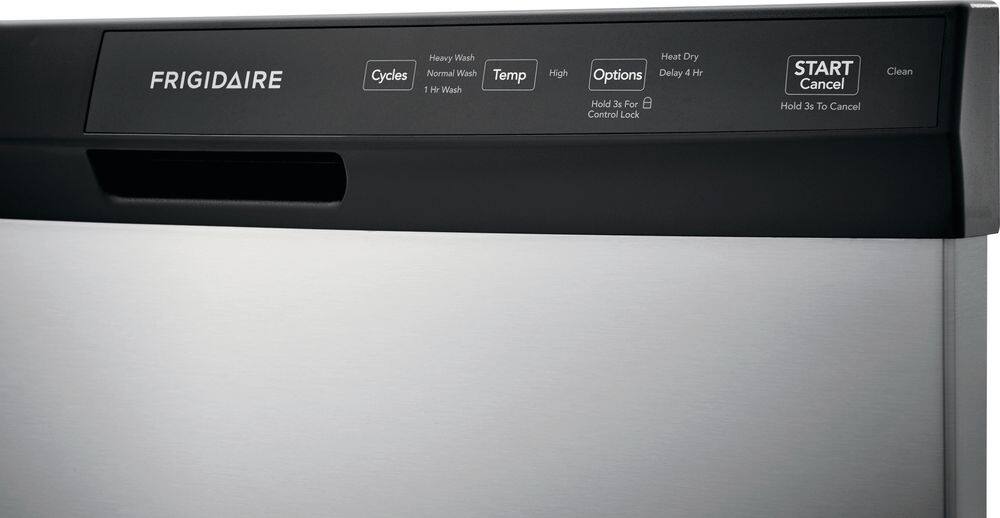 Alt View 2. Frigidaire - Frigidaire 24" Front Control Built-In Dishwasher, 60dba - Stainless Steel.